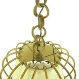 Vintage rattan pendant light