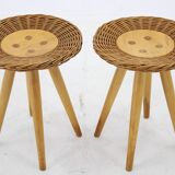 1970s Pair of Jan Kalous Side Tables for ULUV, Czechoslovakia