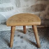 Tabouret de traite tripode ancien