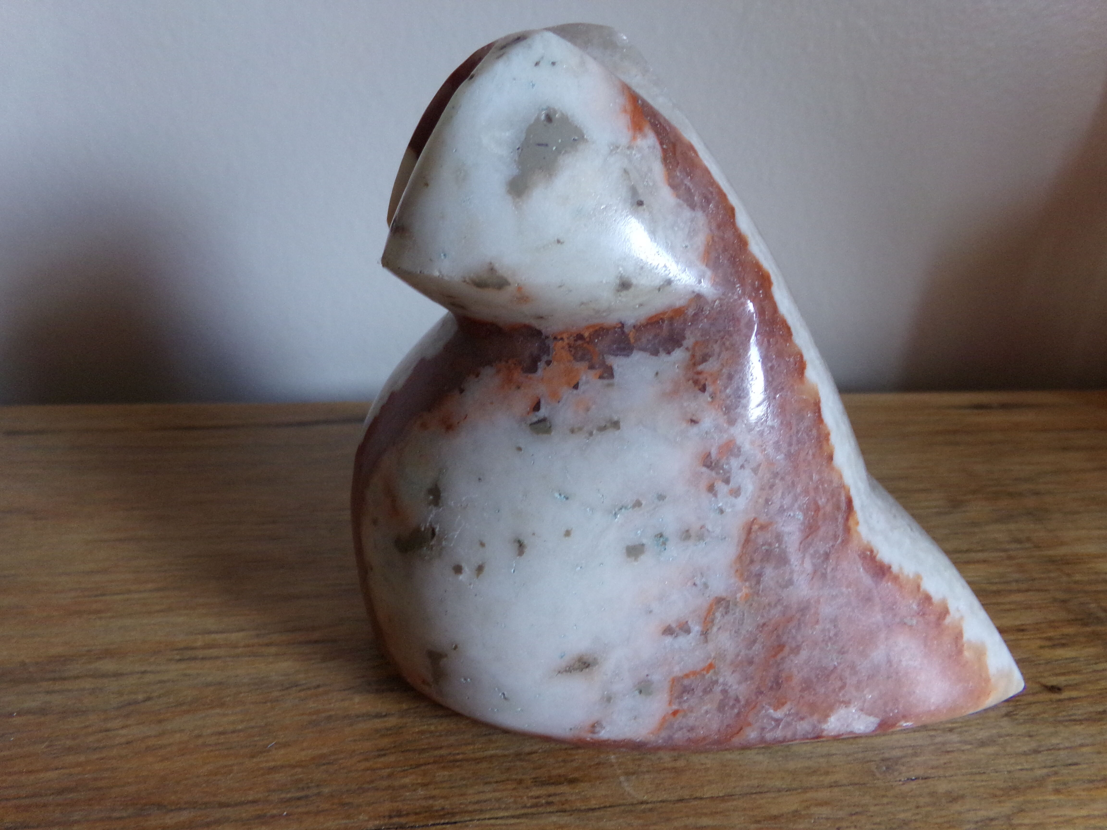 Alabaster owl paperweight