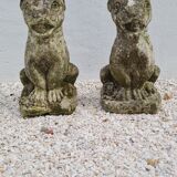 Reconstructed stone garden statues