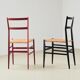 Gio Ponti Pair of Superleggera Chairs for Cassina Italy 1957