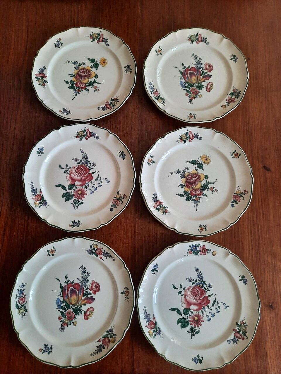 6 old plates Villeroy & Boch