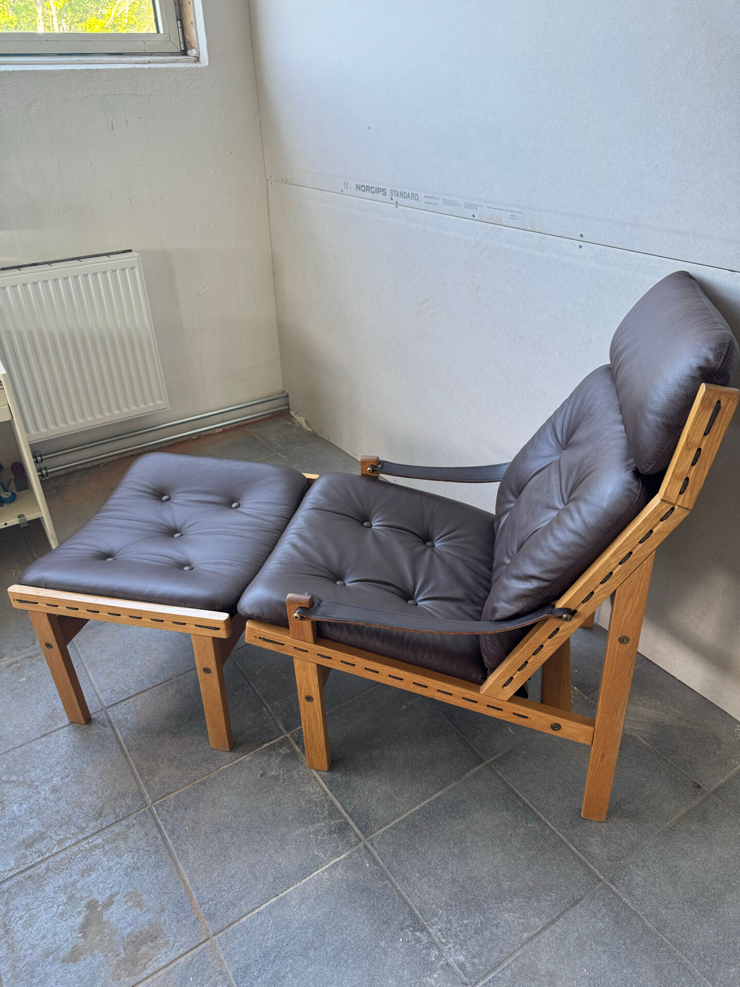 Fauteuil lounge scandinave "Hunter", années 1960