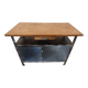 Industrial furniture in metal and wood for bathroom or TV stand