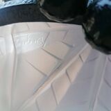 Wrought iron and art deco glass chandelier - Degué Workshops