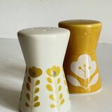 Vintage Scandinavian style ceramic salt and pepper shakers