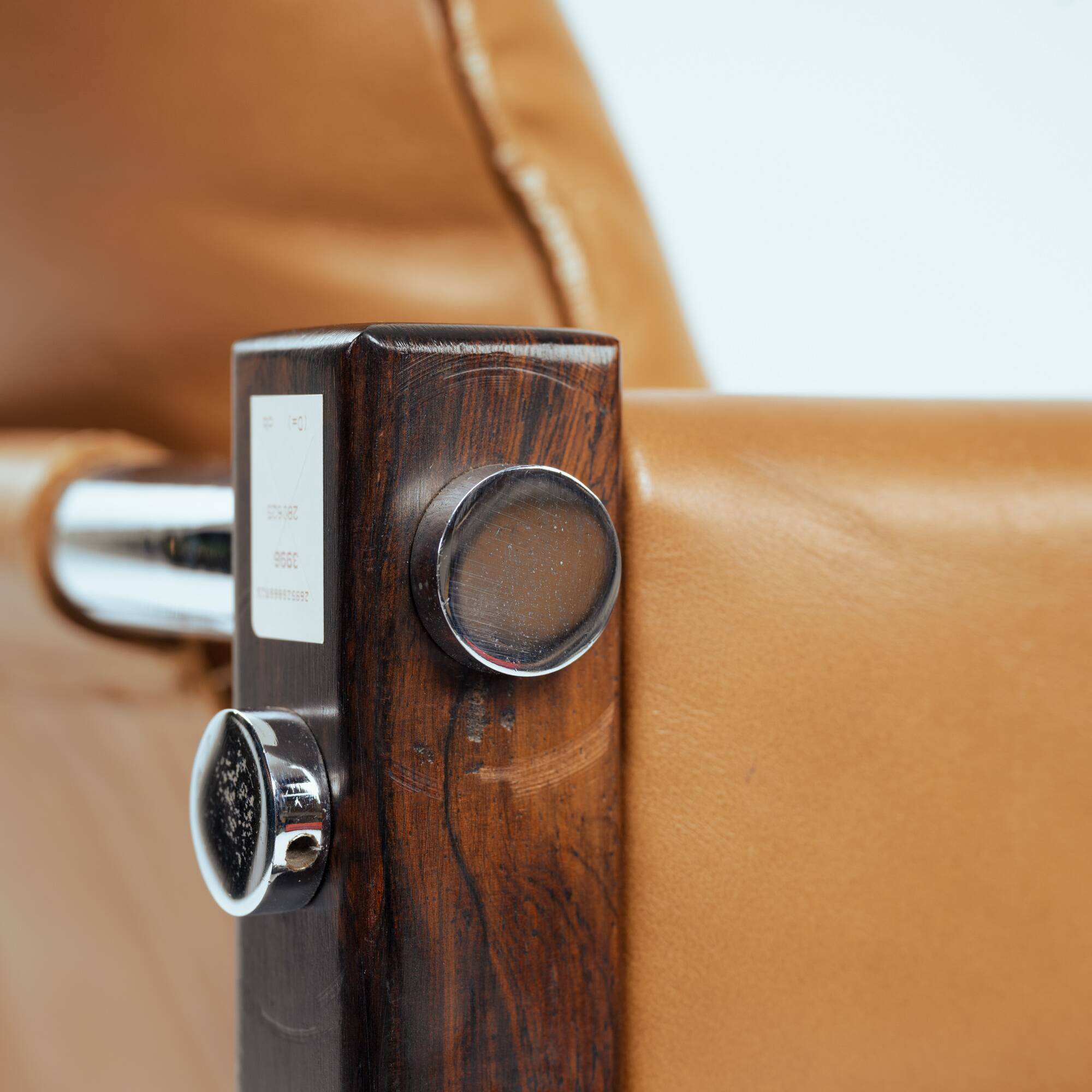 Armchair in Jacaranda Wood and Leather by Celina Decorações, Brazil, 1950s
