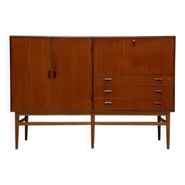 1960s vintage Danish sideboard highboard attributed to Børge Mogensen