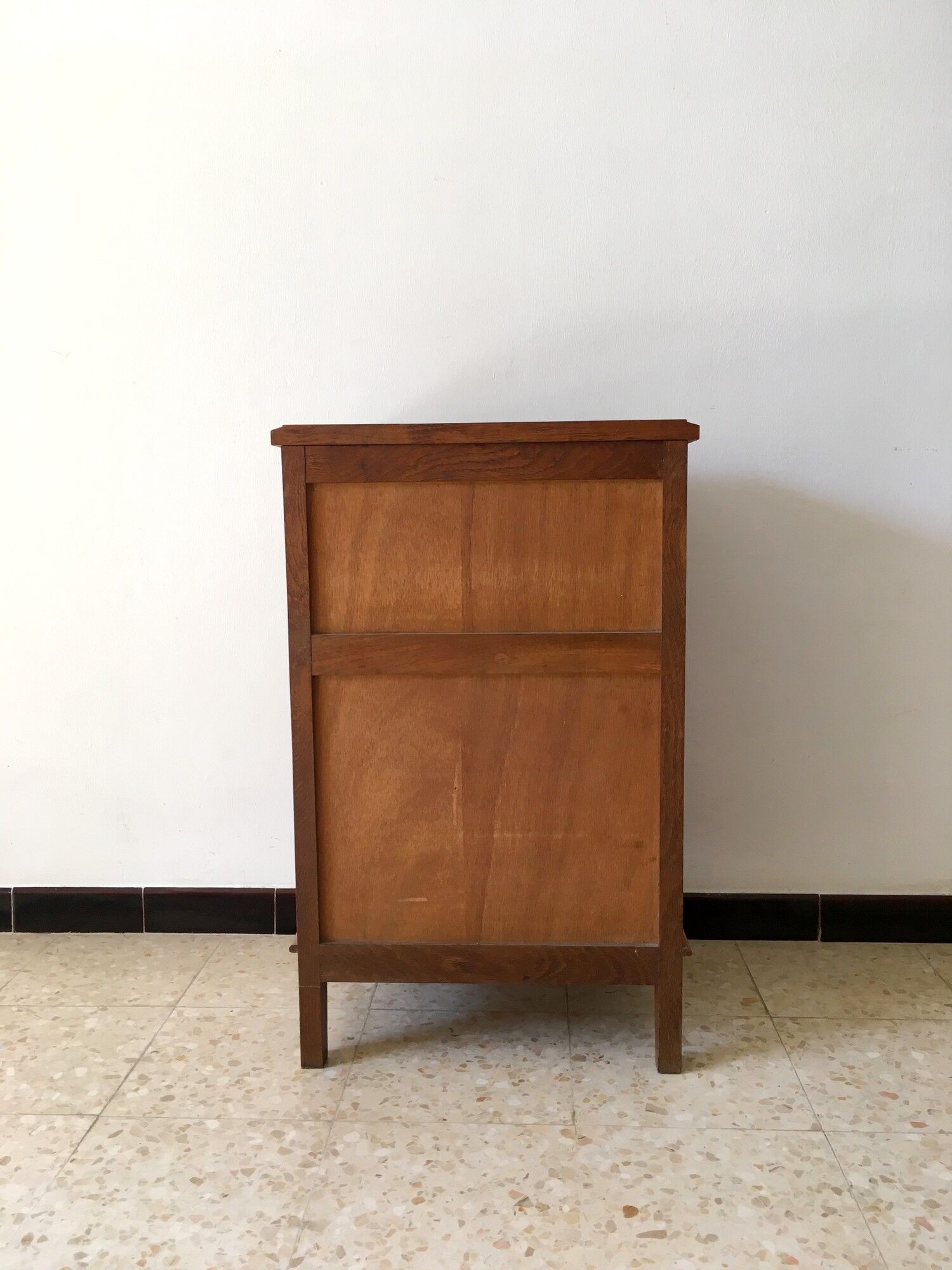Vintage 50s oak bedside