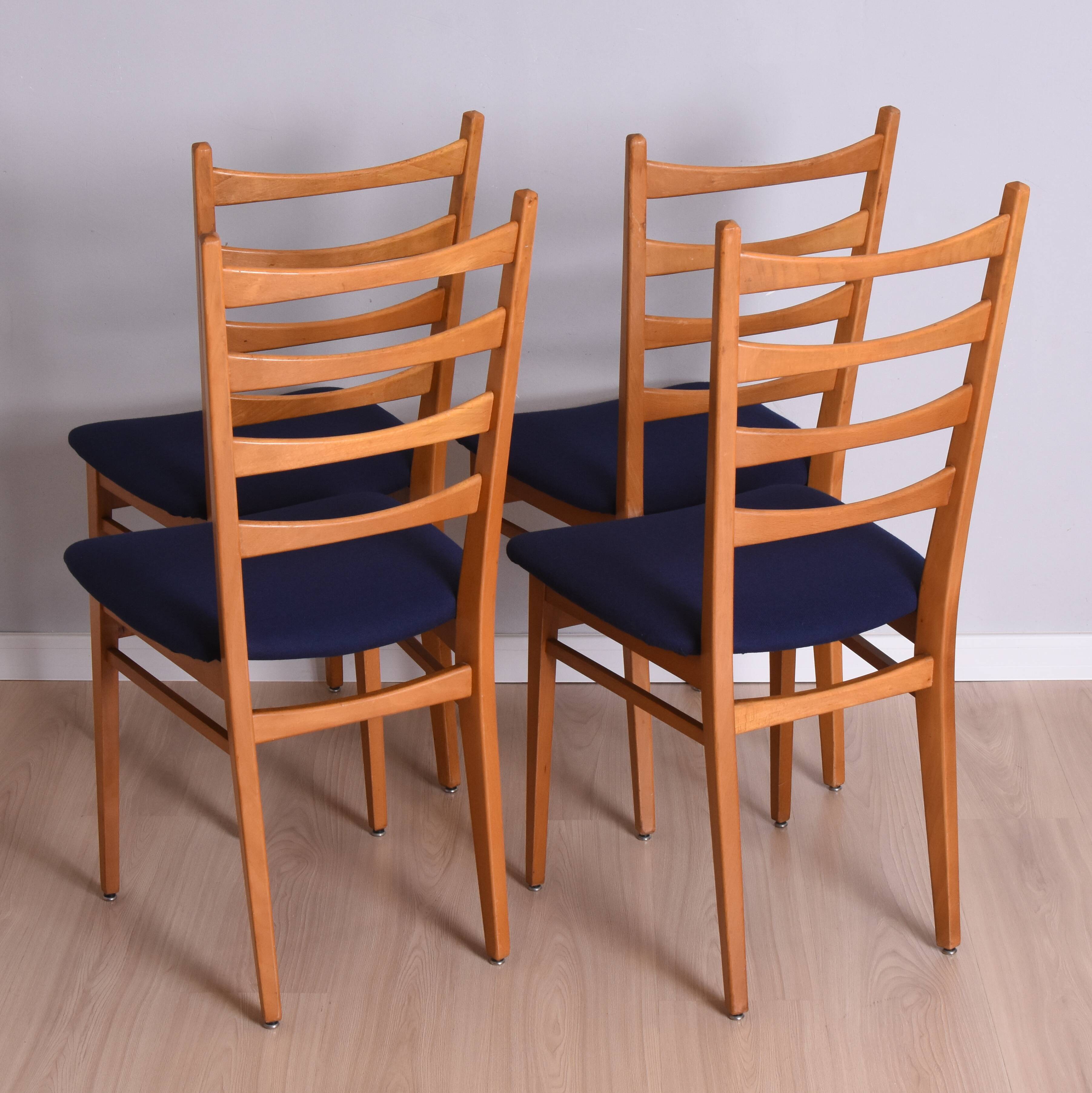 Set of Four Chairs, Germany, 1960s