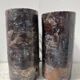 Pair of 20th century slip tube vases