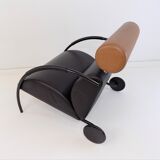 COR Zyklus leather armchair with ottoman by Peter Maly
