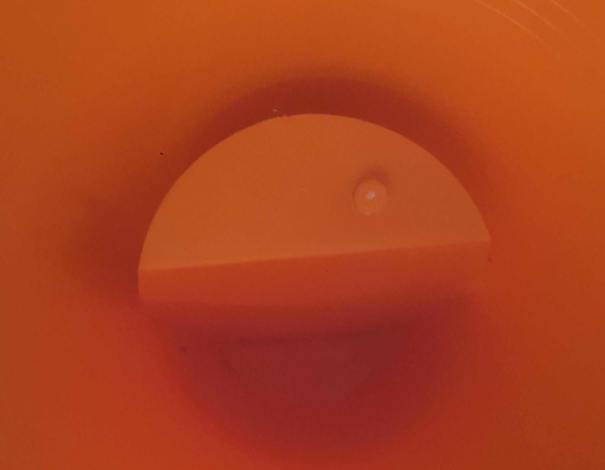 Vintage Stamp Orange Stool