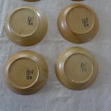 6 hollow plates cap Grès Village CNP France