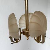 Shell and brass chandelier from the 70s