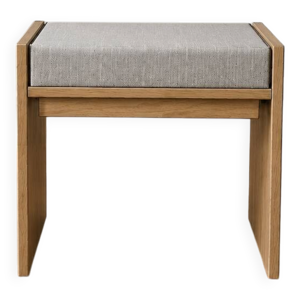 Tabouret en chêne Massif - coussin