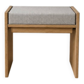 Solid oak stool with cushion (customisable)