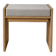 Solid oak stool with cushion (customisable)