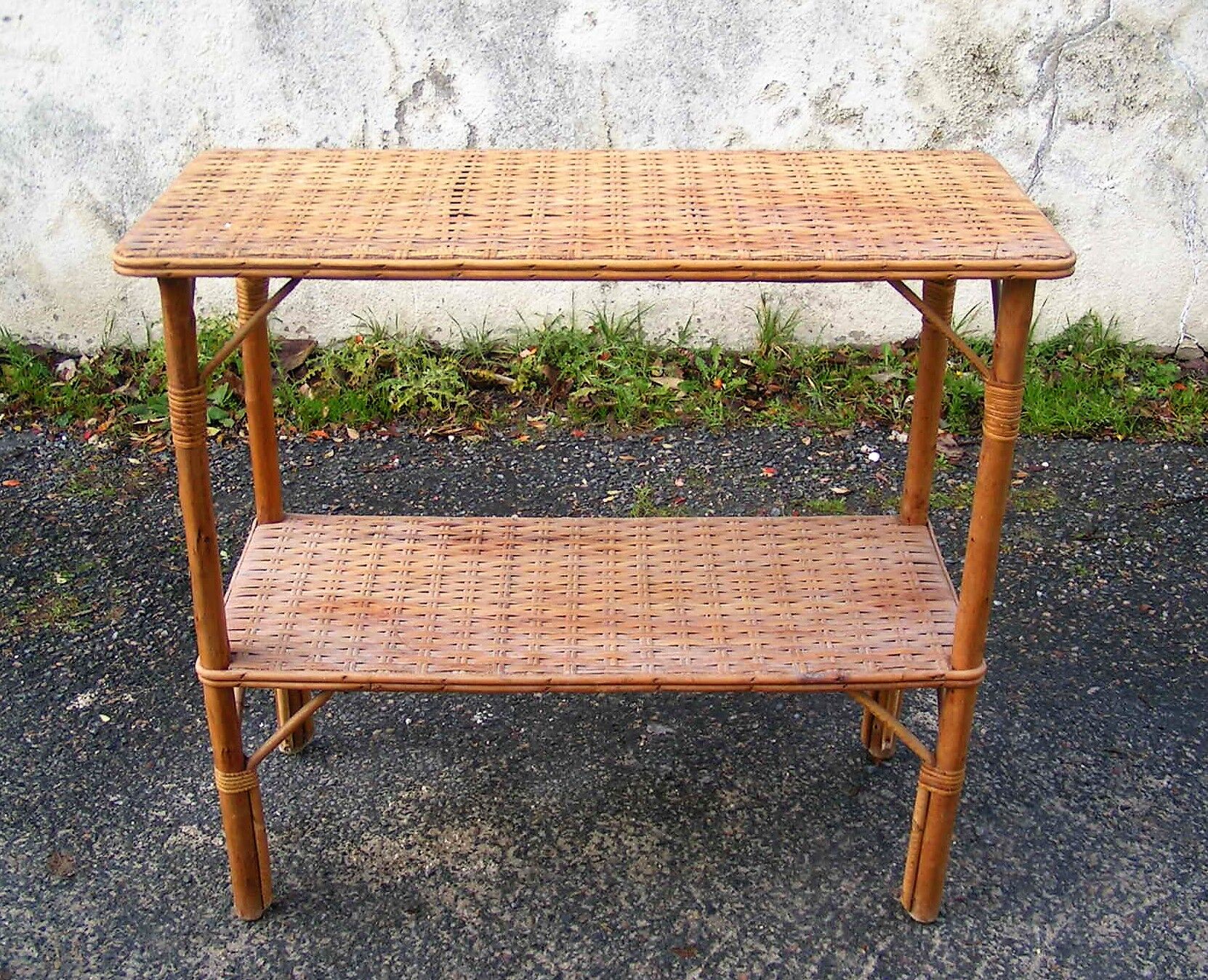 Rattan console