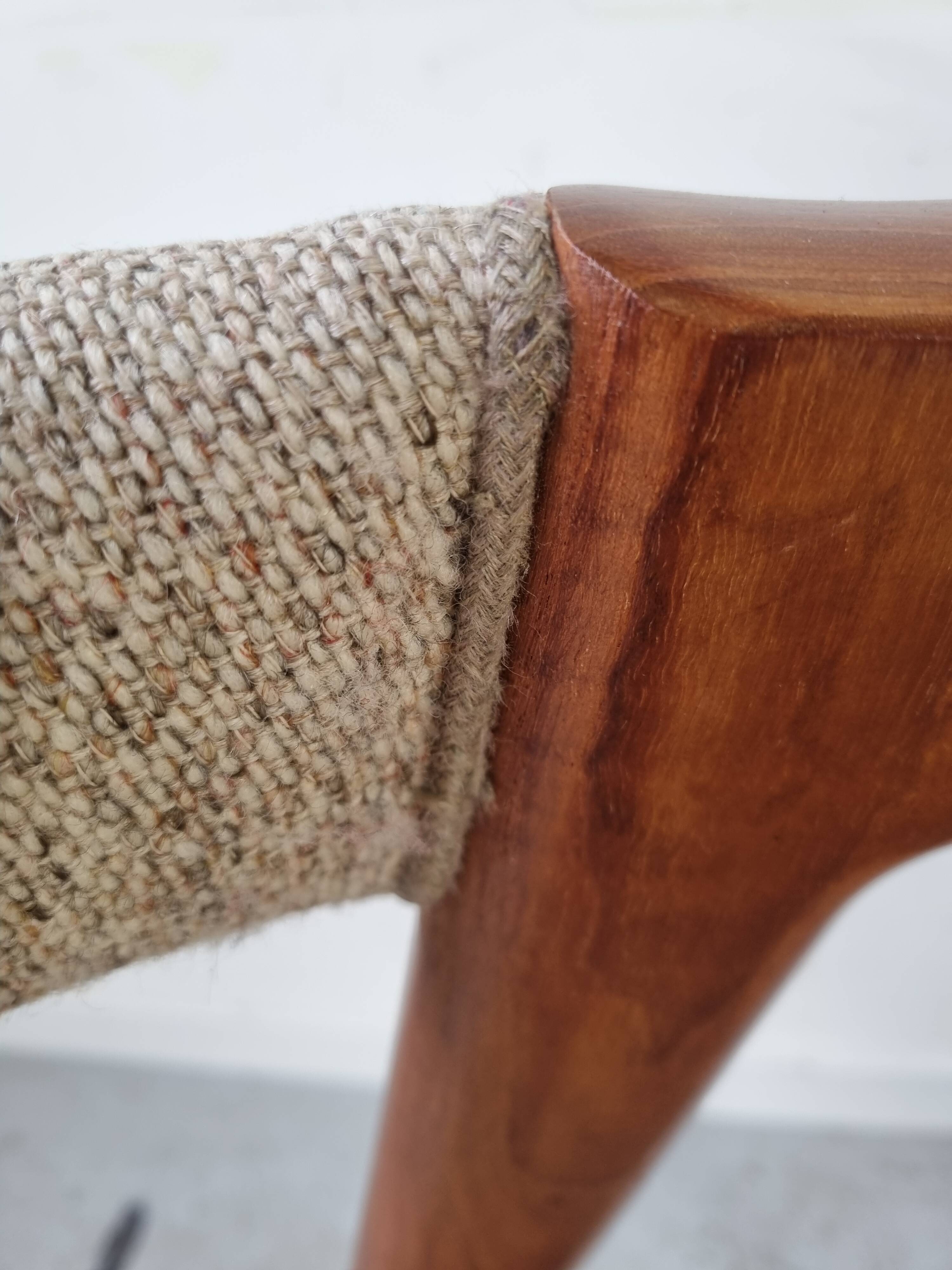 4 teak Compass chairs by Kai Kristiansen for SVA Møbler, 1960s