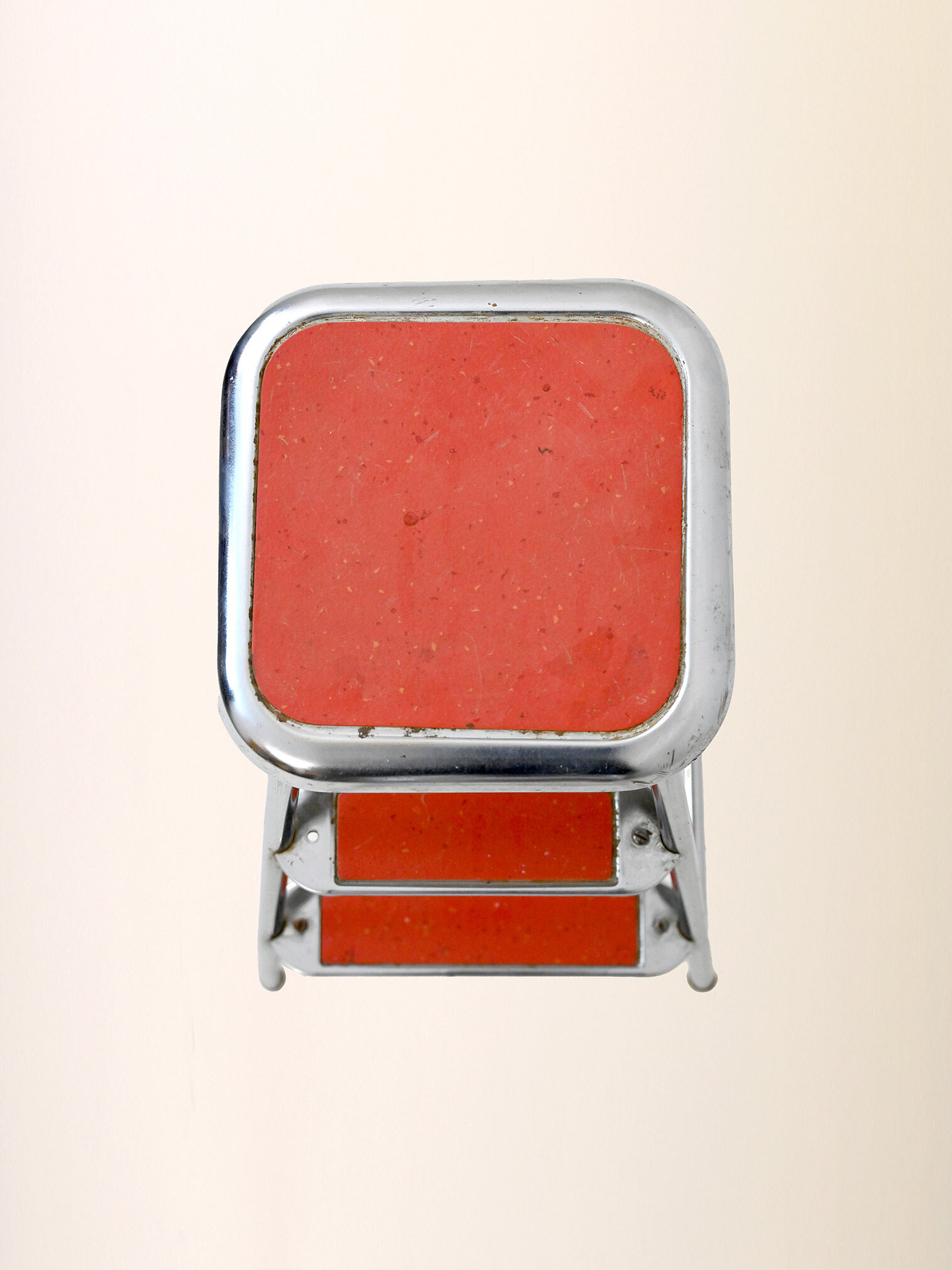 Metal ladder / red