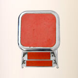 Metal ladder / red