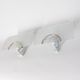 Pair of vintage 80s wall lamps in decorated glass Italian design