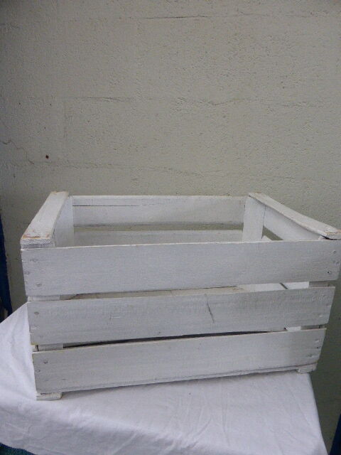 Wooden, solid for white painted storage box