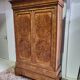 BUR WALNUT CABINET 2 DOORS 2 DRAWERS