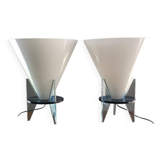 Paire de lampes modèle Otéro par Rodolfo Dordoni pour Fontana Arte, 1986