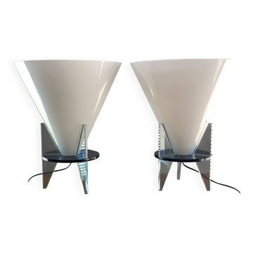Pair of Otéro model lamps by Rodolfo Dordoni for Fontana Arte, 1986
