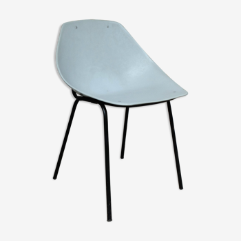 Pierre Guariche grey shell chair for Meurop 1950s-60s