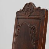 18th Century Liège Armchair in hand carved Oak, Belgium