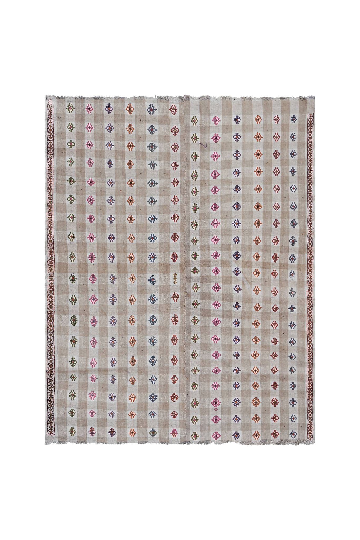 Vintage Turkish Oushak Rug Handwoven 183x250 cm