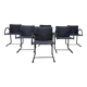 Vintage cirkel chairs by Metaform, 1980s, set of 6