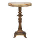 Beautiful brass side table with onyx marble top, France ca. 1950