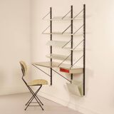 Pilastro Wall System by Tjerk Reijenga with Desk and Magazine Holder, 1960s