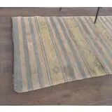 1960s Turkish Runner Handwoven Wool Flatweave Kilim Rug 75x332