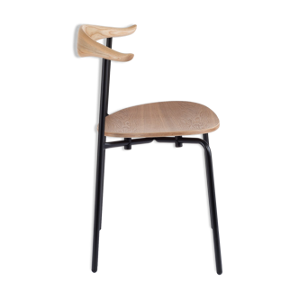 Scandinavian chair made of wood and steel