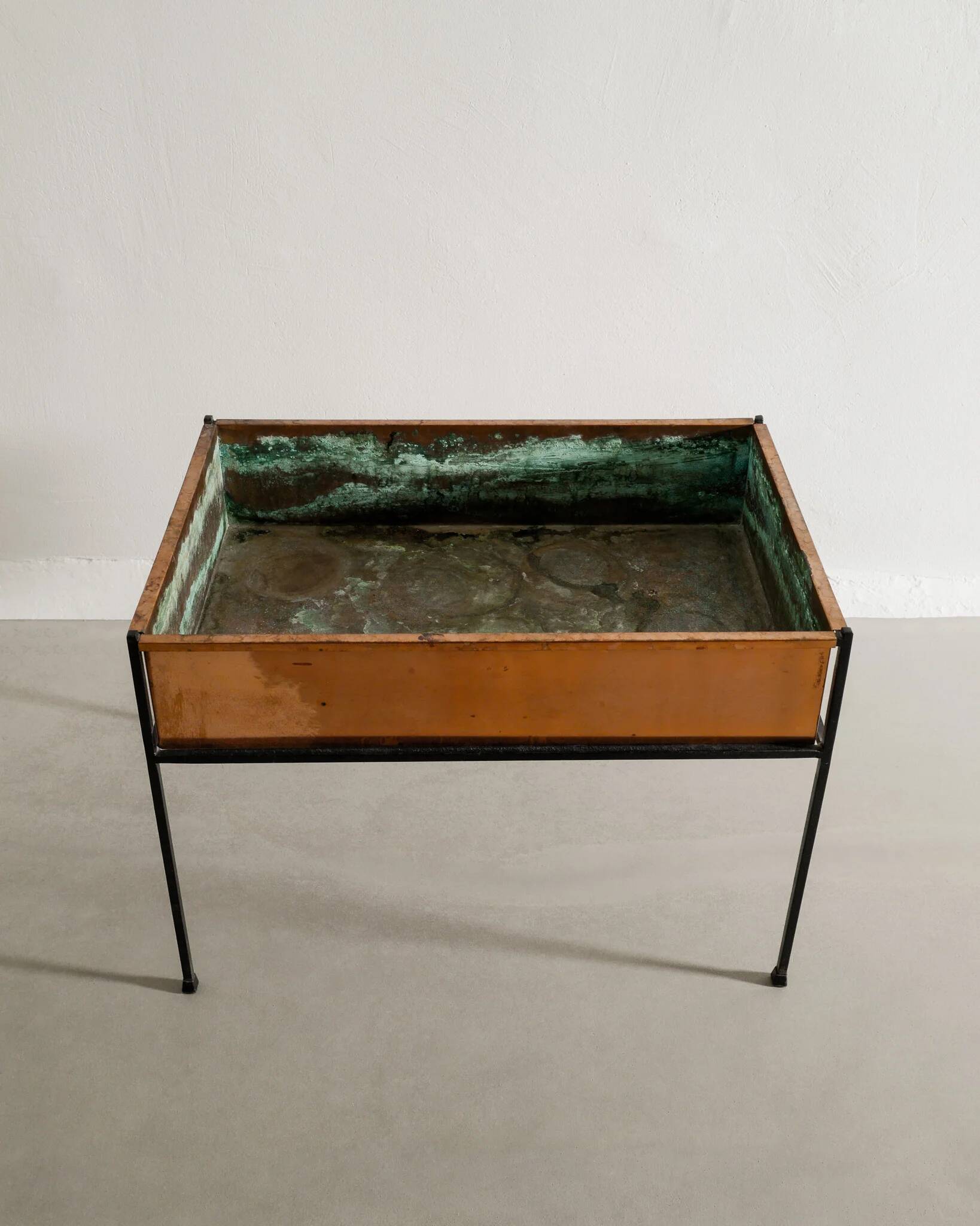 Swedish Mid Century Copper Metal Planter Hans-Agne Jakobsson, 1950s