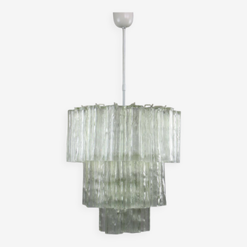 Grand Lustre Cascade en Verre, Italie, Mid-Century