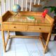 Rattan and wood desk from the 60s/70s.