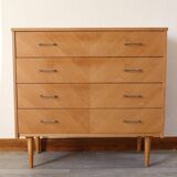 Commode vintage pieds compas