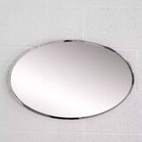 Oval mirror from the 50s and 60s with chrome surround