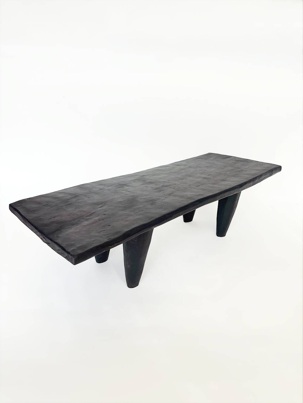 Solid wood bench or coffee table 108 cm – Unique Senufo piece, craftsmanship