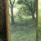 Antique mercury mirror. (Fireplace mirror)
