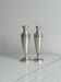 Pair of silver-plated flower vases