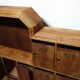 Large vintage wooden mailbox block