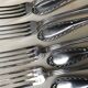 12 cheese or dessert forks - silver plated - Ravinet d'Enfert